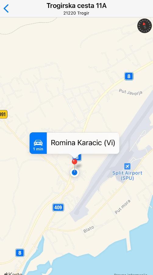 Studio Trogir Romina Διαμέρισμα Plano Εξωτερικό φωτογραφία